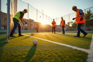 تنفيذ ملاعب كرة قدم فى الكويت